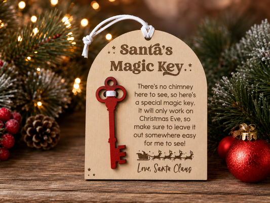 Santa's Magic Key Ornament for No Chimney